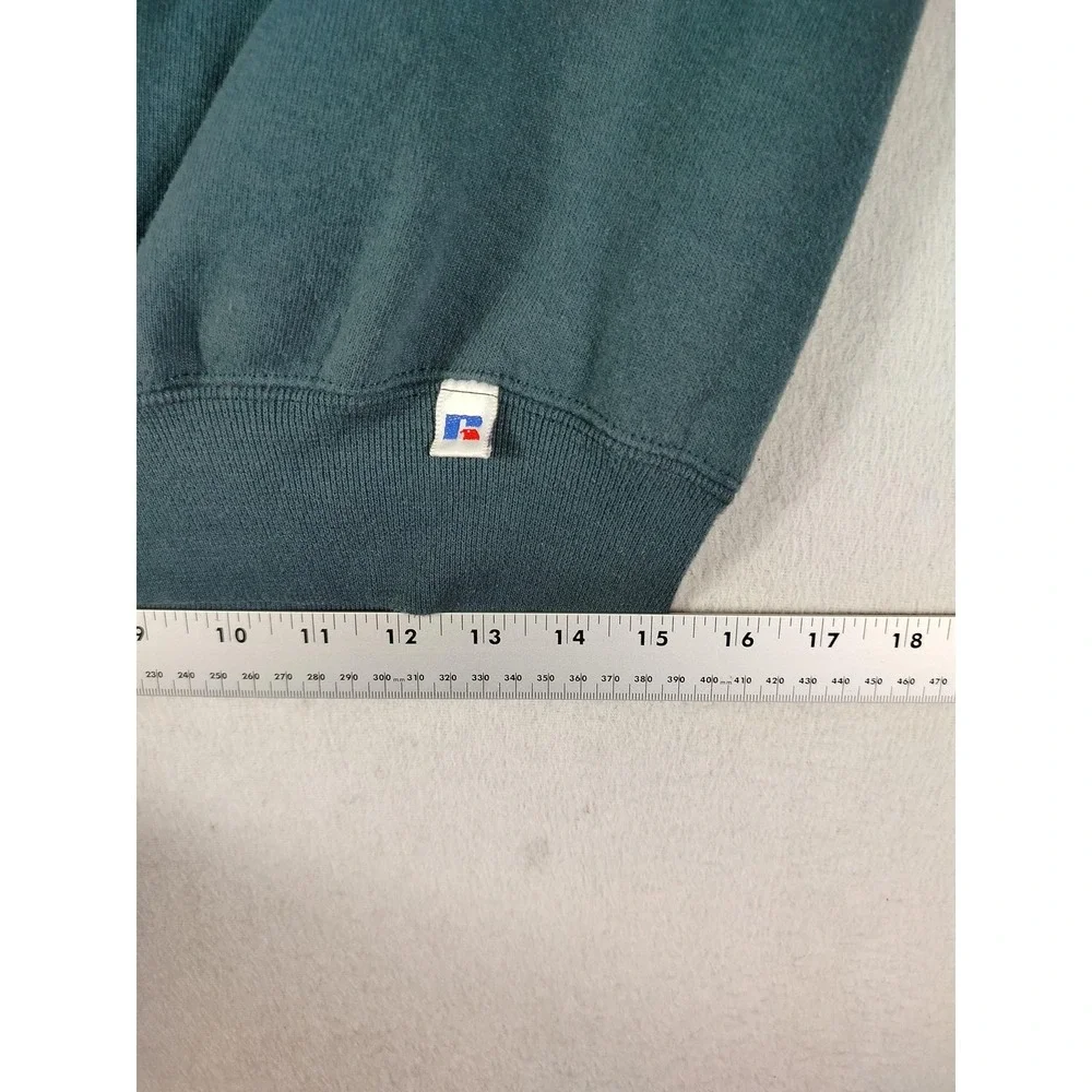 Vintage Russell Athletic Sweatshirt Mens Medium Green‎ Crewneck Blank 90s Casual